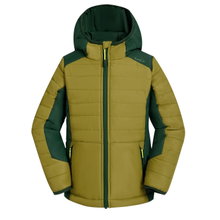 Kamik quilted jacket Nell (all-year jacket, windproof, reflective) sage green boys